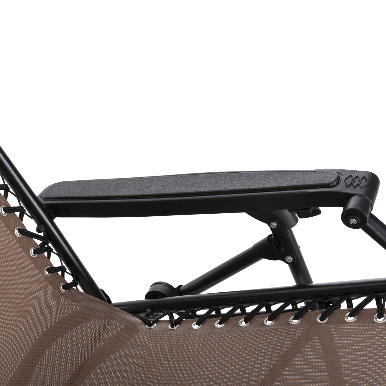 ARMCHAIR RELAX COMPANION HM5095.14 CHAMPAGNE COLORED TEXTILENE-BLACK METAL 67x145x110Hcm. [10]