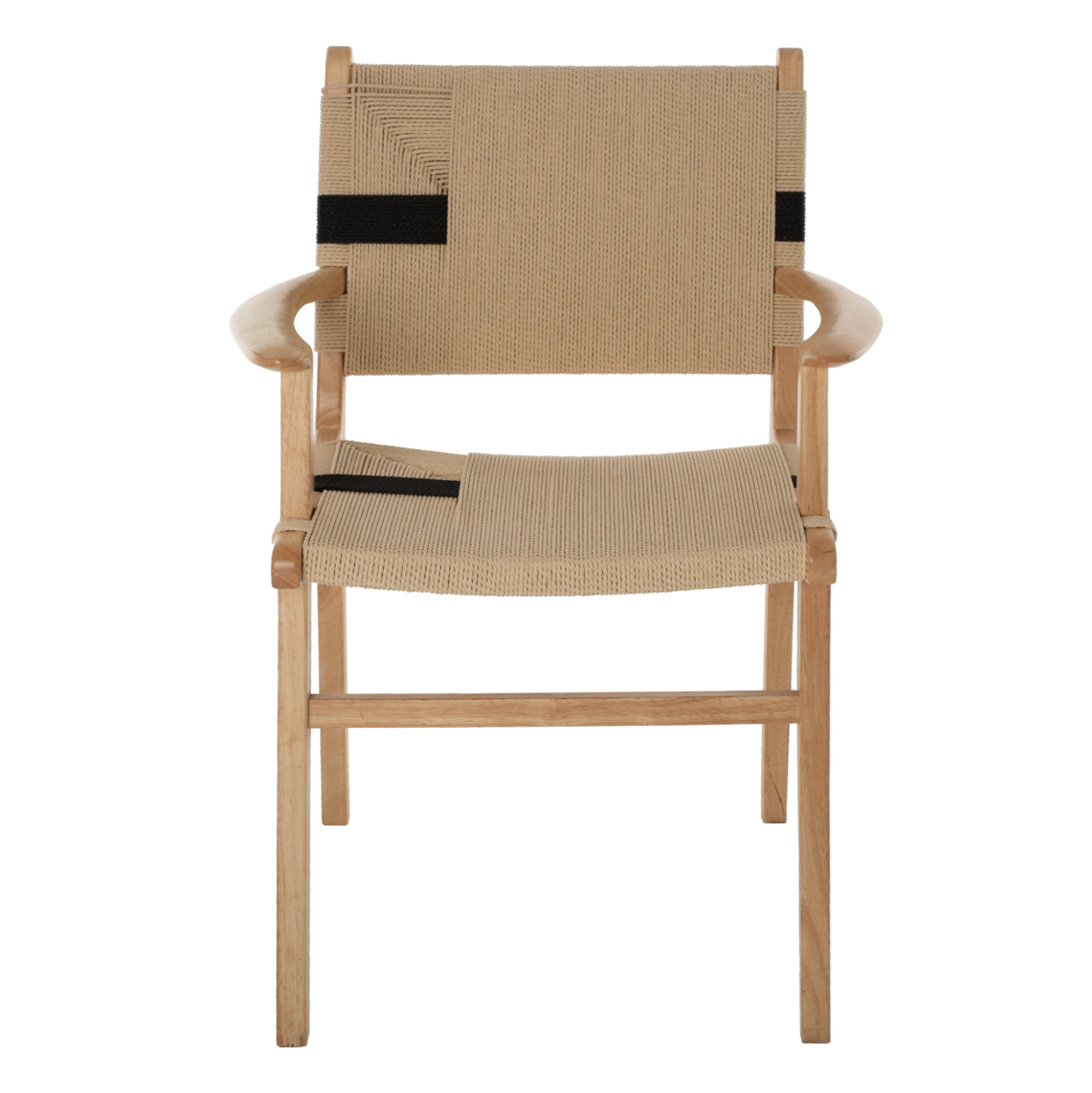 ARMCHAIR BAND RUBBERWOOD AND ROPE 62,5x60x88Hcm.HM9324.01 [3]