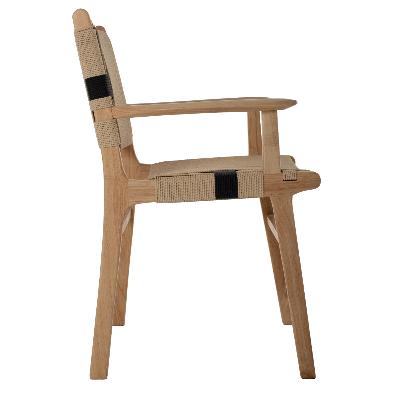 ARMCHAIR BAND RUBBERWOOD AND ROPE 62,5x60x88Hcm.HM9324.01 [4]