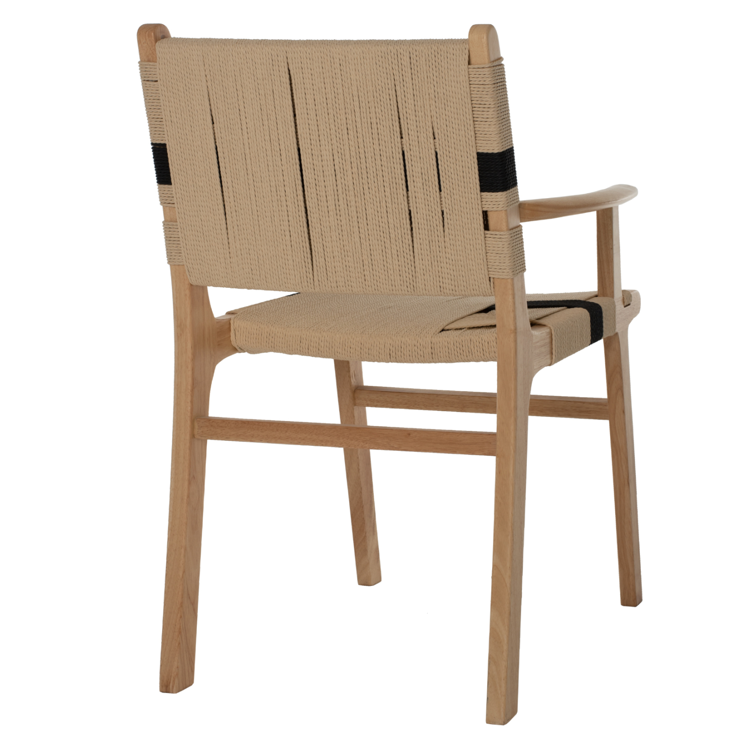 ARMCHAIR BAND RUBBERWOOD AND ROPE 62,5x60x88Hcm.HM9324.01 [5]
