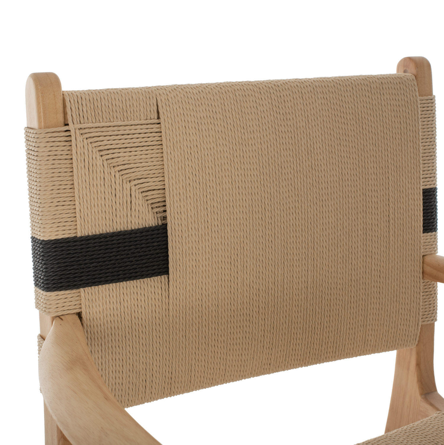 ARMCHAIR BAND RUBBERWOOD AND ROPE 62,5x60x88Hcm.HM9324.01 [7]