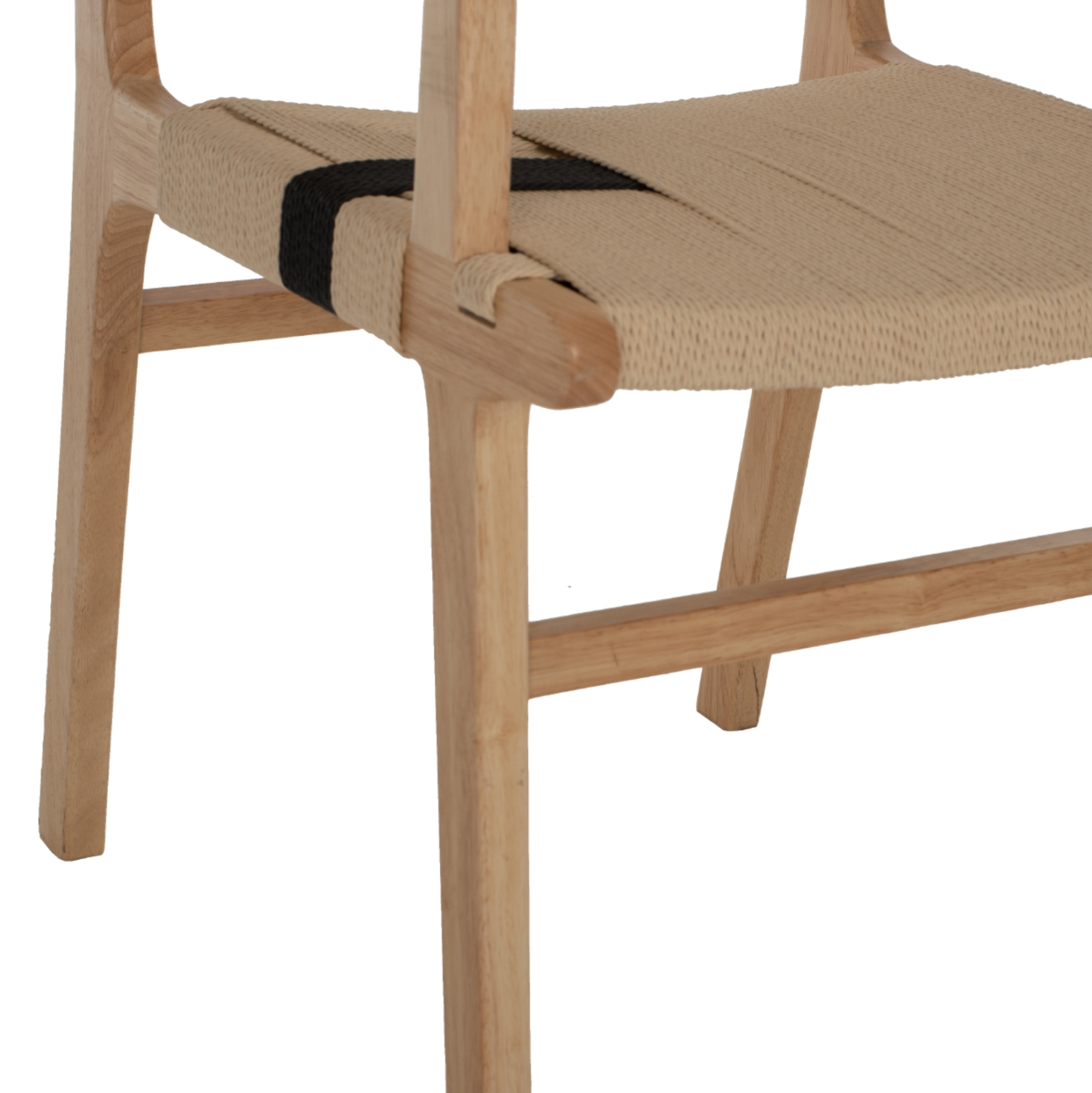ARMCHAIR BAND RUBBERWOOD AND ROPE 62,5x60x88Hcm.HM9324.01 [10]