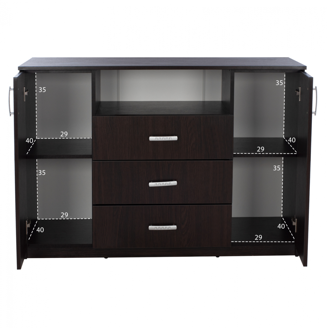 ΜΠΟΥΦΕΣ ΜΕ 2 ΝΤΟΥΛΑΠΙΑ Κ 3 ΣΥΡΤΑΡΙΑ ADLER WENGE HM2430.02 120X45X85Y εκ. [4]