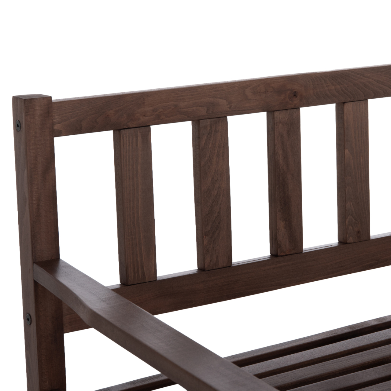 2-SEATER BENCH NAXOS FB95407 IMPREGNATED BEECH WOOD IN WALNUT COLOR 110x68x84Hcm [7]