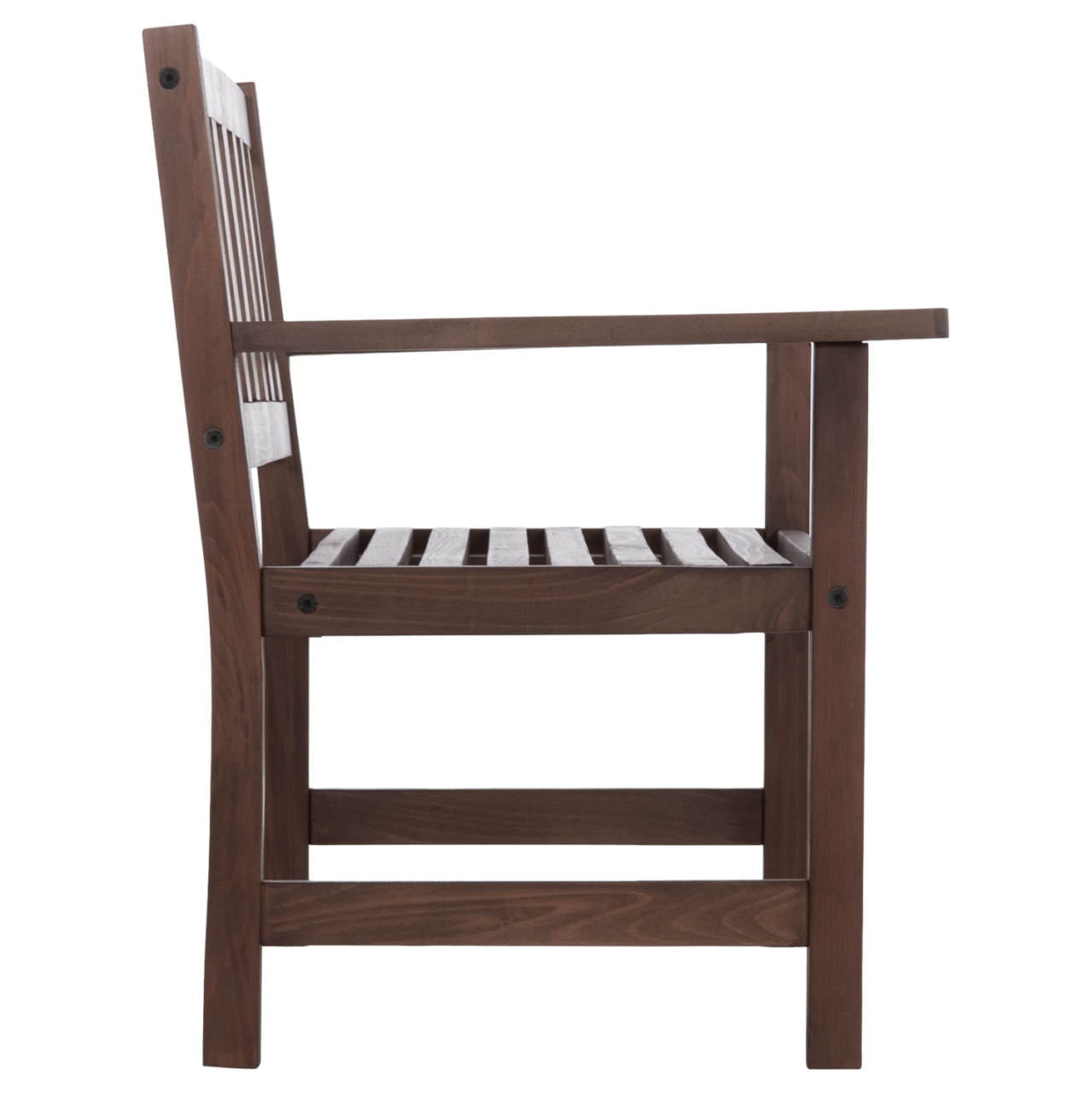 2-SEATER BENCH NAXOS FB95407 IMPREGNATED BEECH WOOD IN WALNUT COLOR 110x68x84Hcm [4]