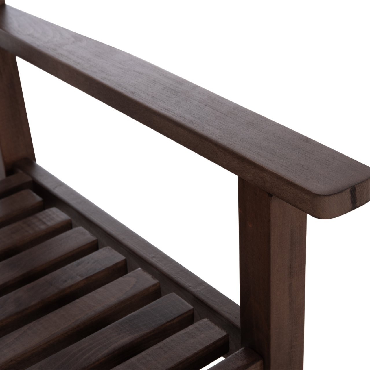 2-SEATER BENCH NAXOS FB95407 IMPREGNATED BEECH WOOD IN WALNUT COLOR 110x68x84Hcm [9]