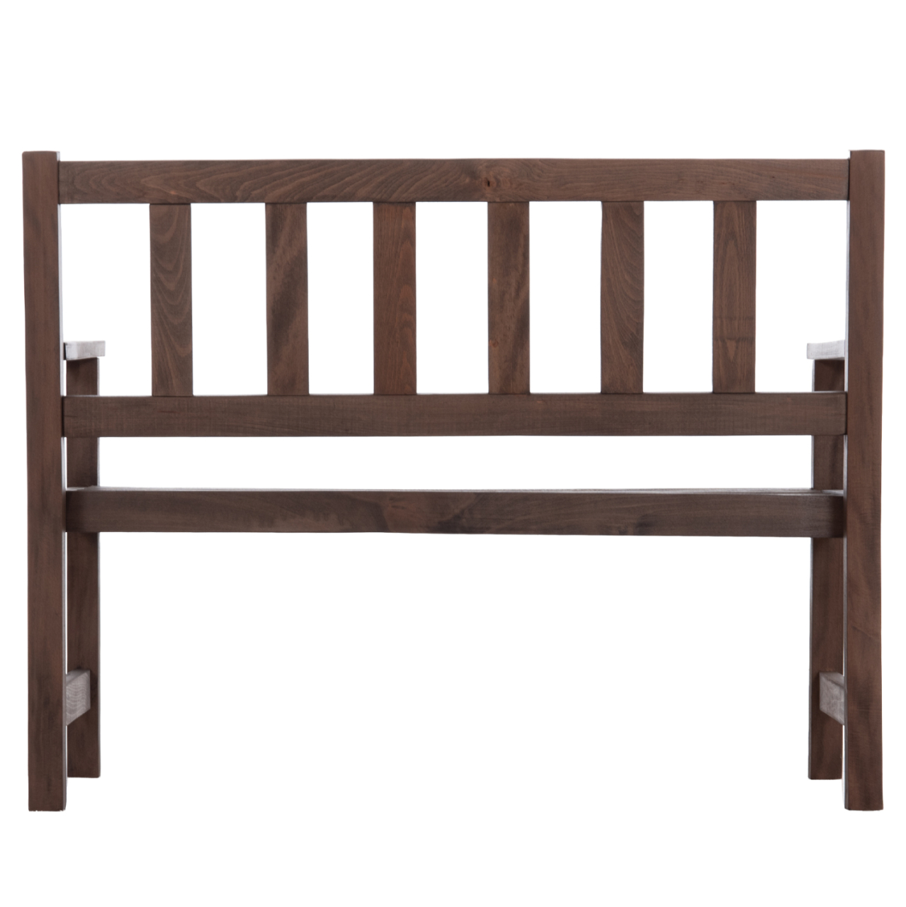 2-SEATER BENCH NAXOS FB95407 IMPREGNATED BEECH WOOD IN WALNUT COLOR 110x68x84Hcm [6]