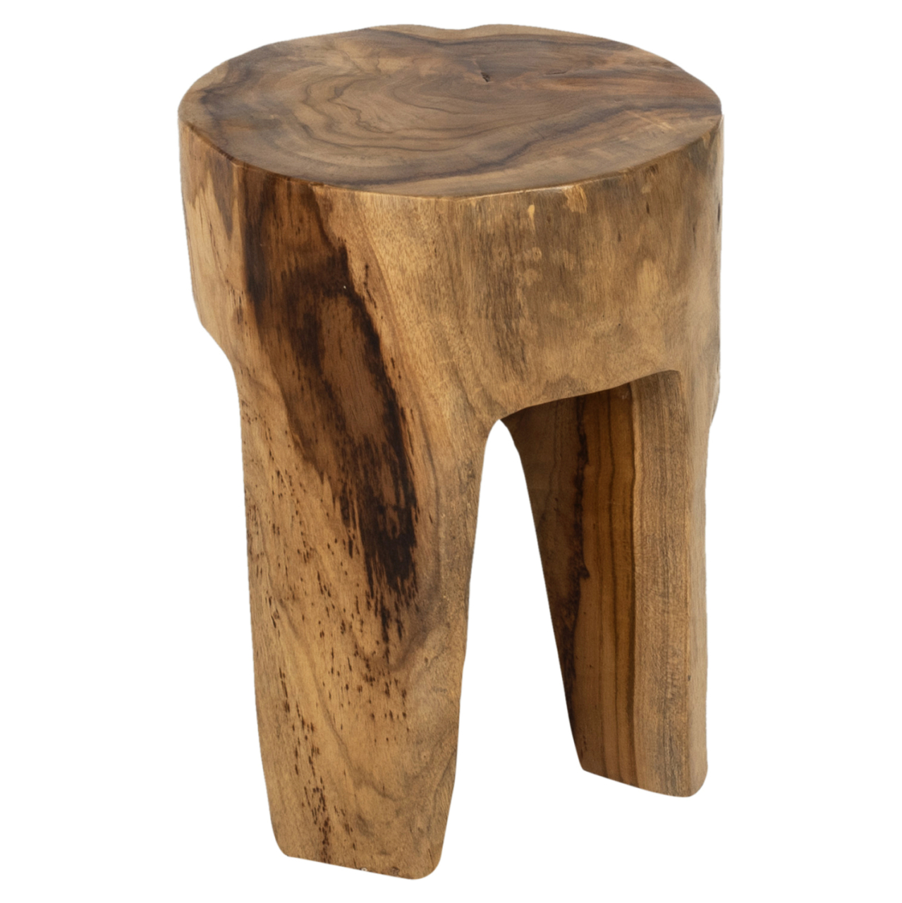3-LEG STOOL SOLID TEAK NATURAL COLOR Φ30x40Hcm.HM9349 [3]
