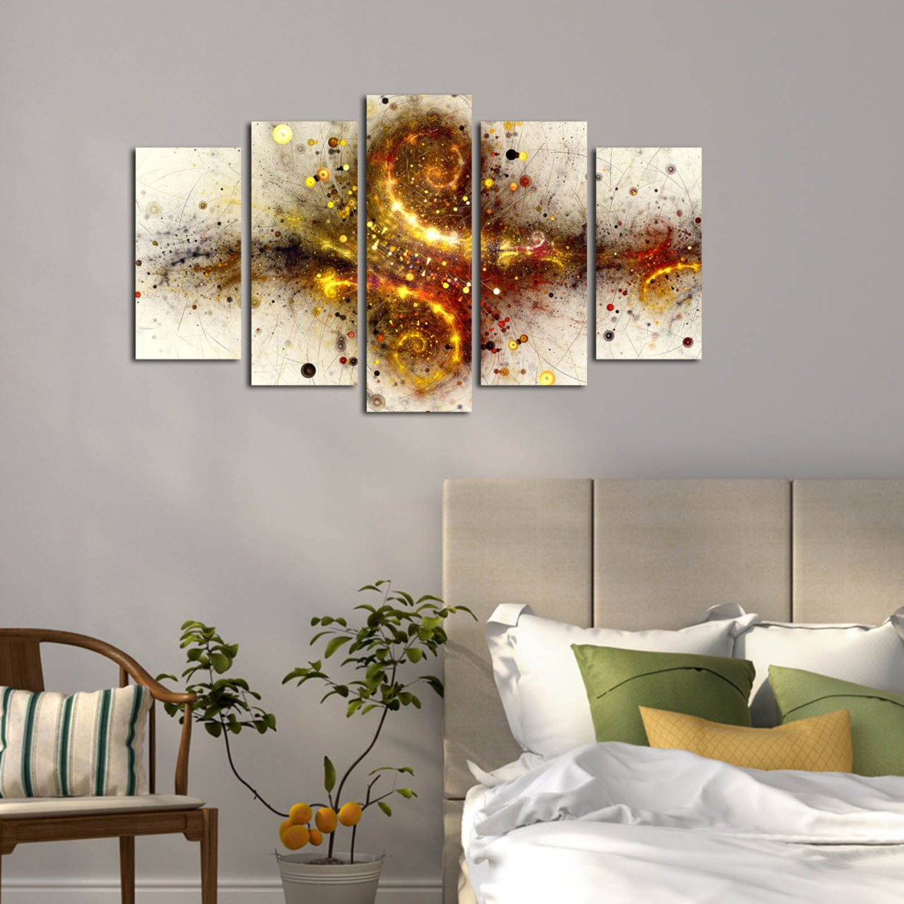 5 PCS MDF PAINTING EXPLOSION HM7206.07 100X60x0,3 cm. [3]