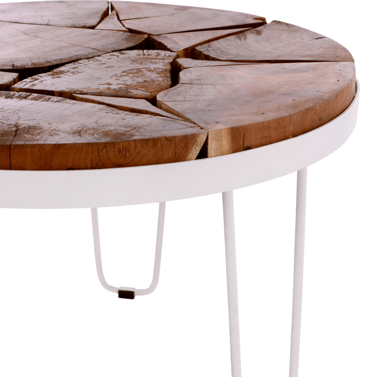 ACACIA SHORT TABLE HM8366.12, WHITE FRAME, ROUND [4]