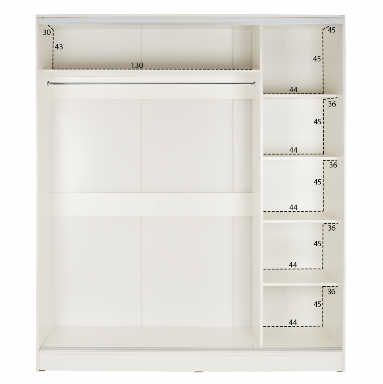 ΝΤΟΥΛΑΠΑ ΣΥΡΟΜΕΝΗ ADLER ΜΕΛΑΜΙΝΗΣ 120x60x220Yεκ. ΔΙΦΥΛΛΗ ΛΕΥΚΗ ΜΕ ΚΑΘΡΕΠΤΗ HM2460.03 [4]