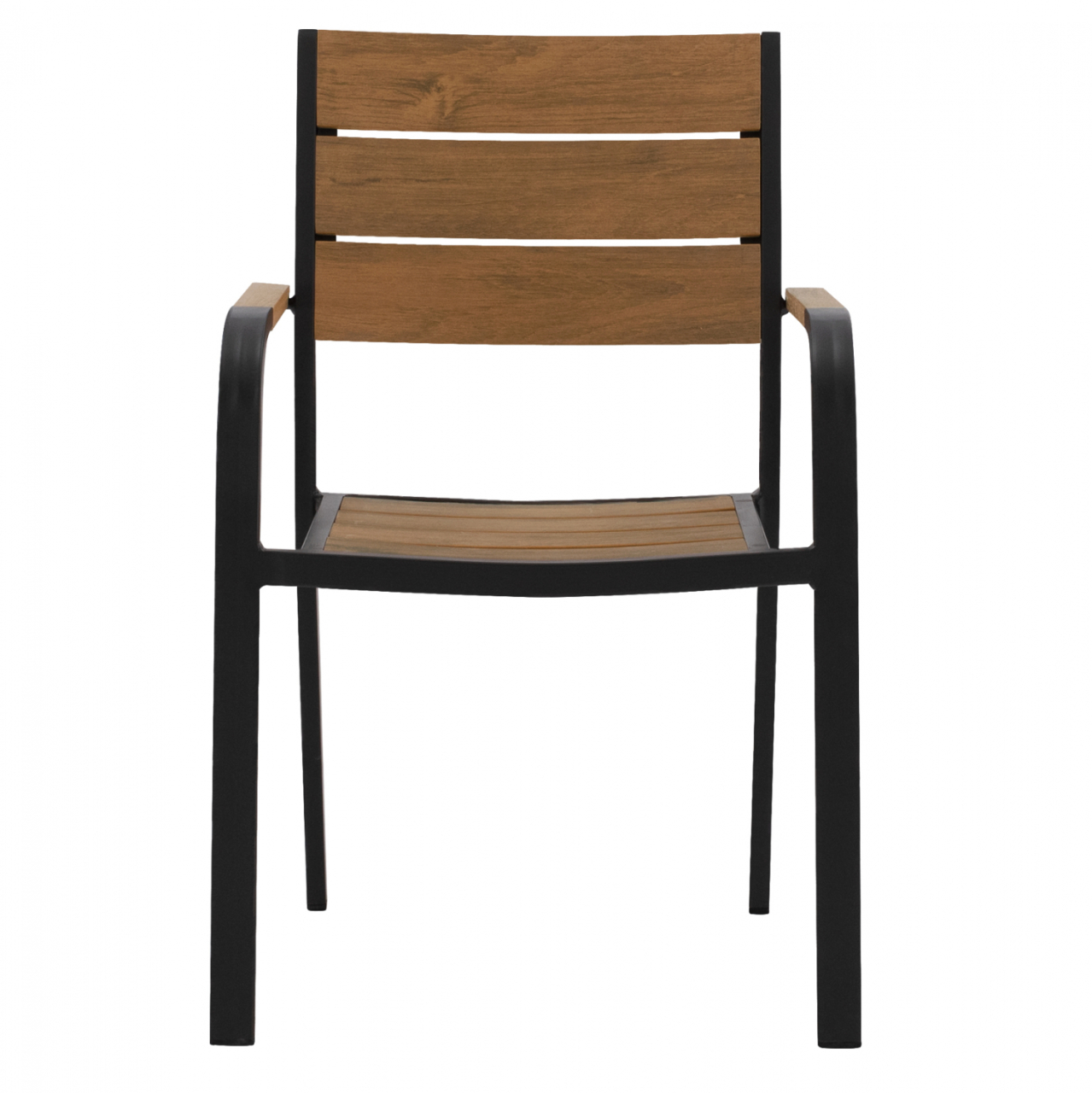 Aluminum Armchair Grey with Polywood HM5127.02 55x56x85 cm. [3]