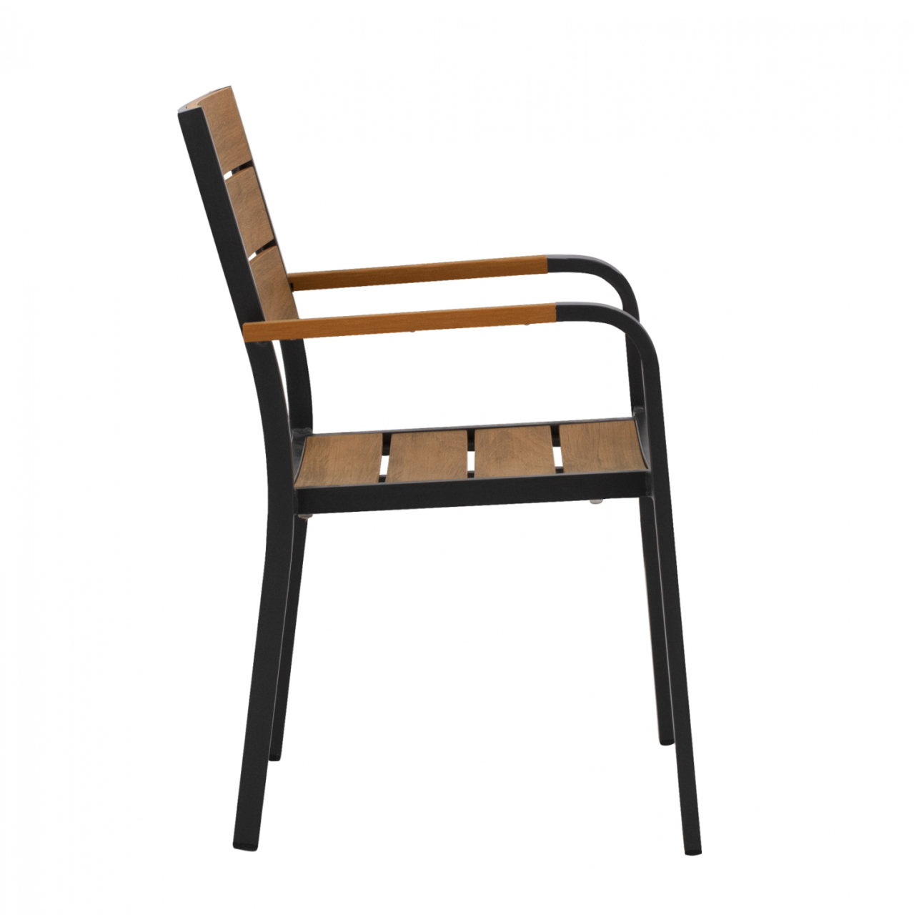 Aluminum Armchair Grey with Polywood HM5127.02 55x56x85 cm. [4]