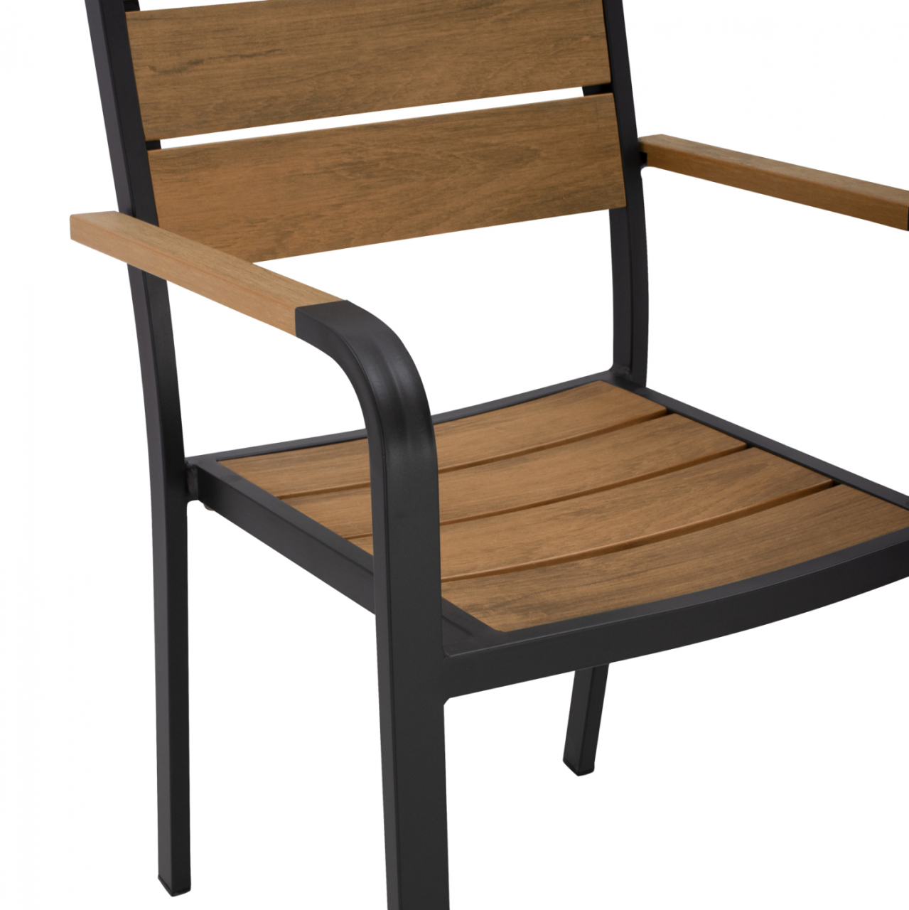 Aluminum Armchair Grey with Polywood HM5127.02 55x56x85 cm. [7]