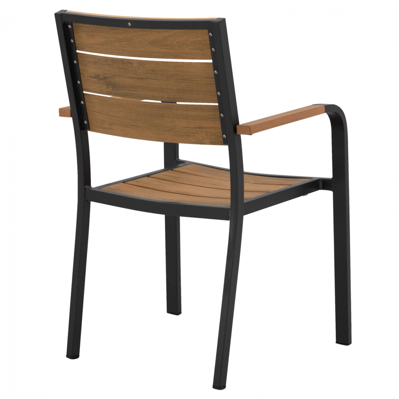 Aluminum Armchair Grey with Polywood HM5127.02 55x56x85 cm. [5]