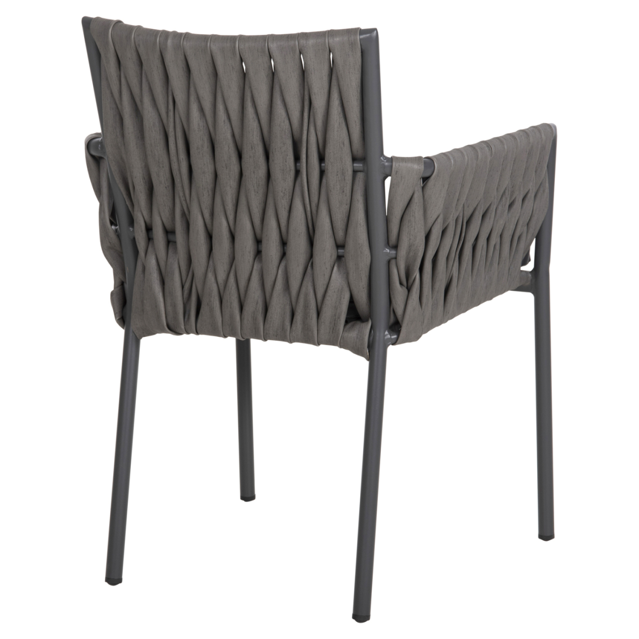 ALUMINUM ARMCHAIR MARTIN HM5564.12 ANTHRACITE FRAME AND ANTHRACITE SYNTHETIC RATTAN 56x56x80Hcm. [5]