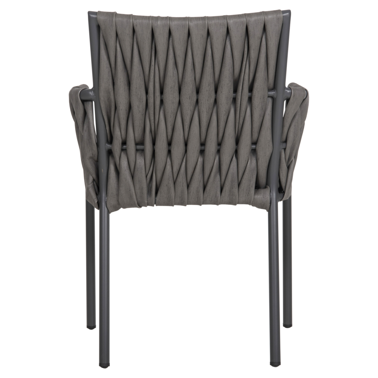 ALUMINUM ARMCHAIR MARTIN HM5564.12 ANTHRACITE FRAME AND ANTHRACITE SYNTHETIC RATTAN 56x56x80Hcm. [6]