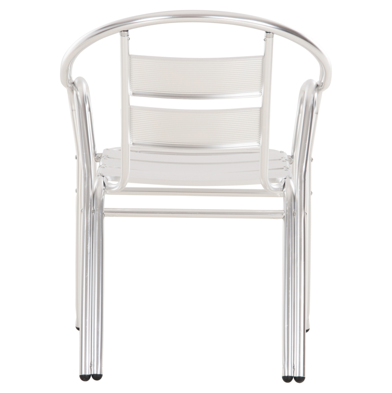 ALUMINUM ARMCHAIR MORIS HM5018 DOUBLE FRAME IN SILVER (METALLIC) COLOR 58x62x75Hcm. [6]