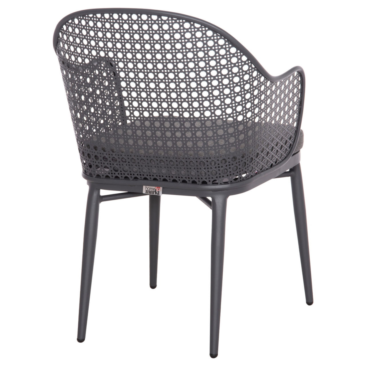 ALUMINUM ARMCHAIR OREGO HM6268.01 FRAME AND CUSHION IN DARK GREY 56x59x81Hcm. [5]
