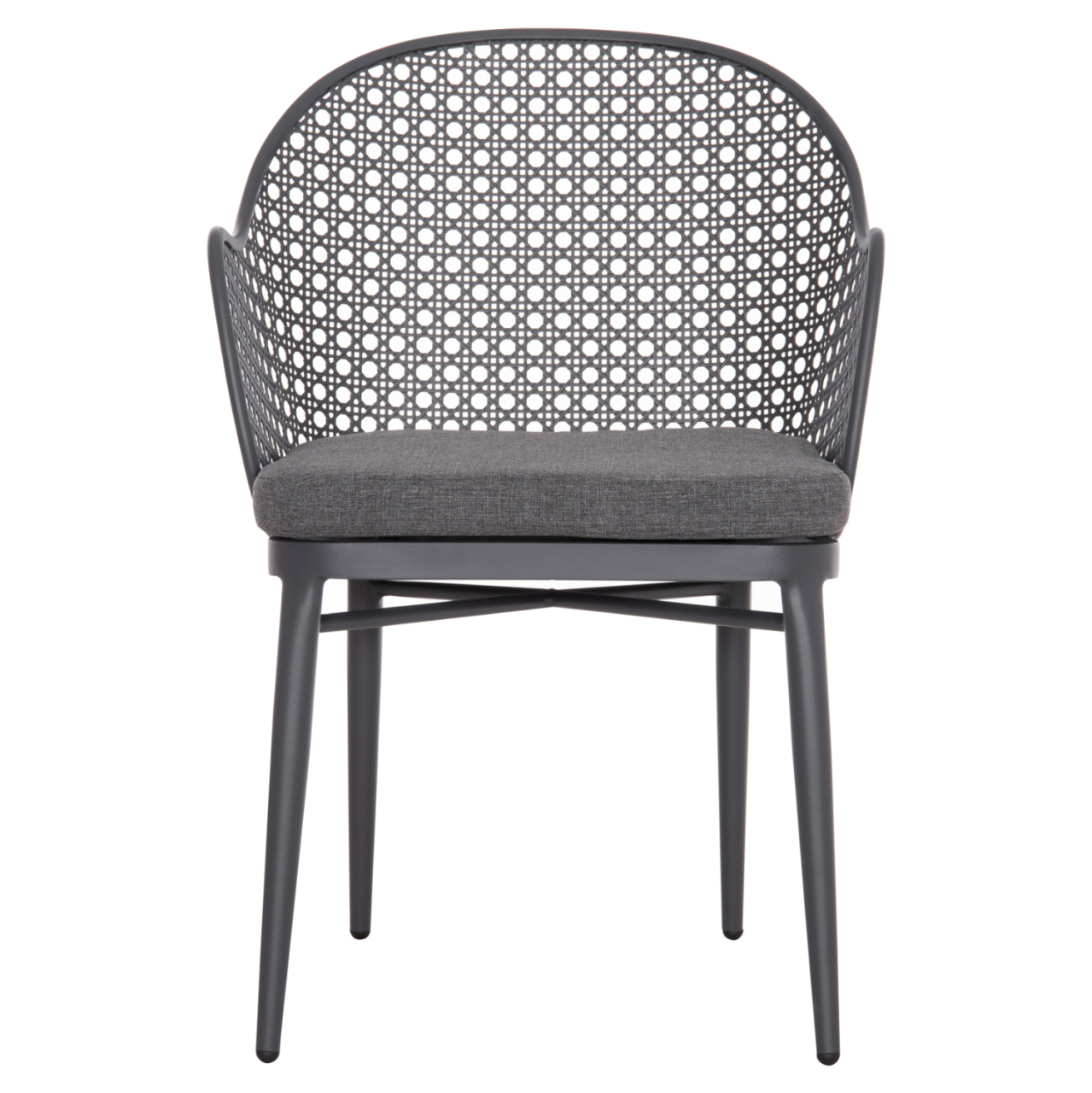ALUMINUM ARMCHAIR OREGO HM6268.01 FRAME AND CUSHION IN DARK GREY 56x59x81Hcm. [3]