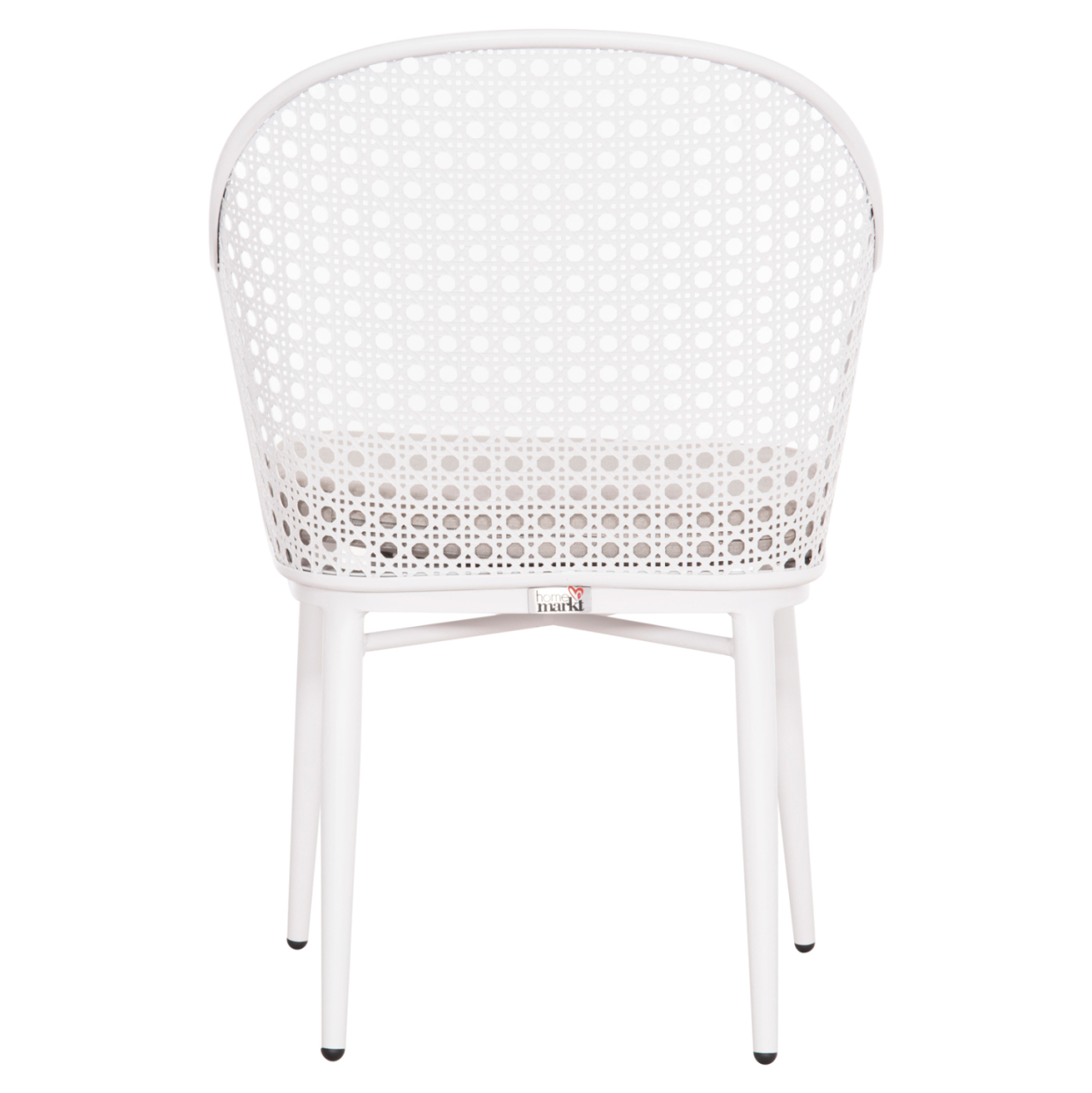 ALUMINUM ARMCHAIR OREGO HM6268.02 WHITE-CUSHION LIGHT GREY 56x59x81Hcm. [6]