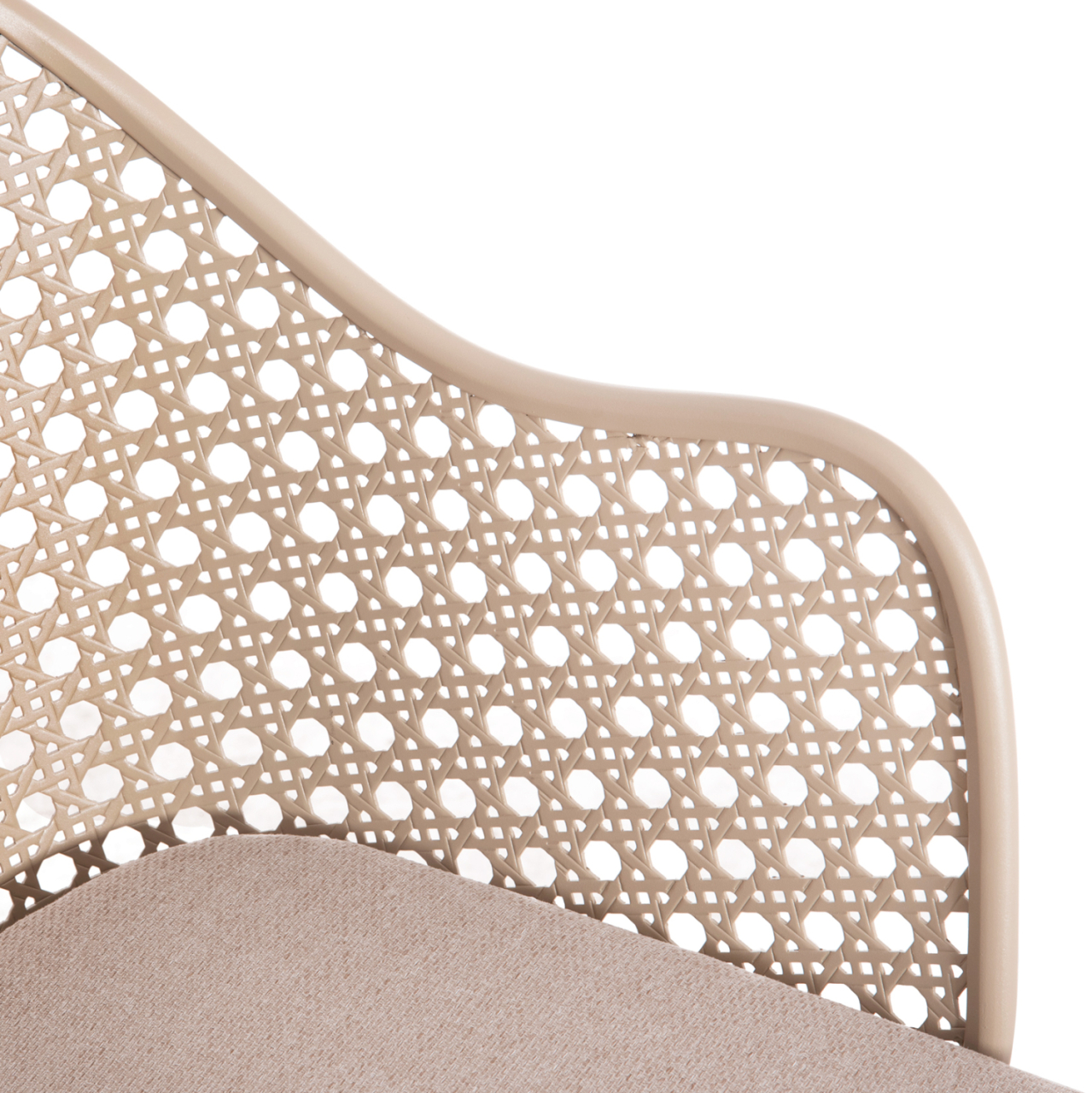 ALUMINUM ARMCHAIR OREGO HM6268.03 CAPPUCCINO-CUSHION BEIGE 58x55x83Hcm. [8]