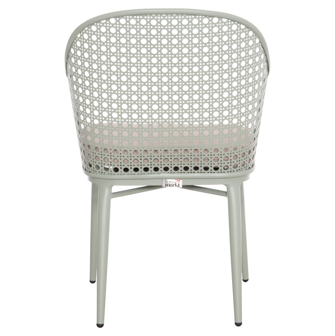 ALUMINUM ARMCHAIR OREGO HM6268.06 PISTACHIO GREEN-CUSHION BEIGE 56x59x81Hcm. [6]
