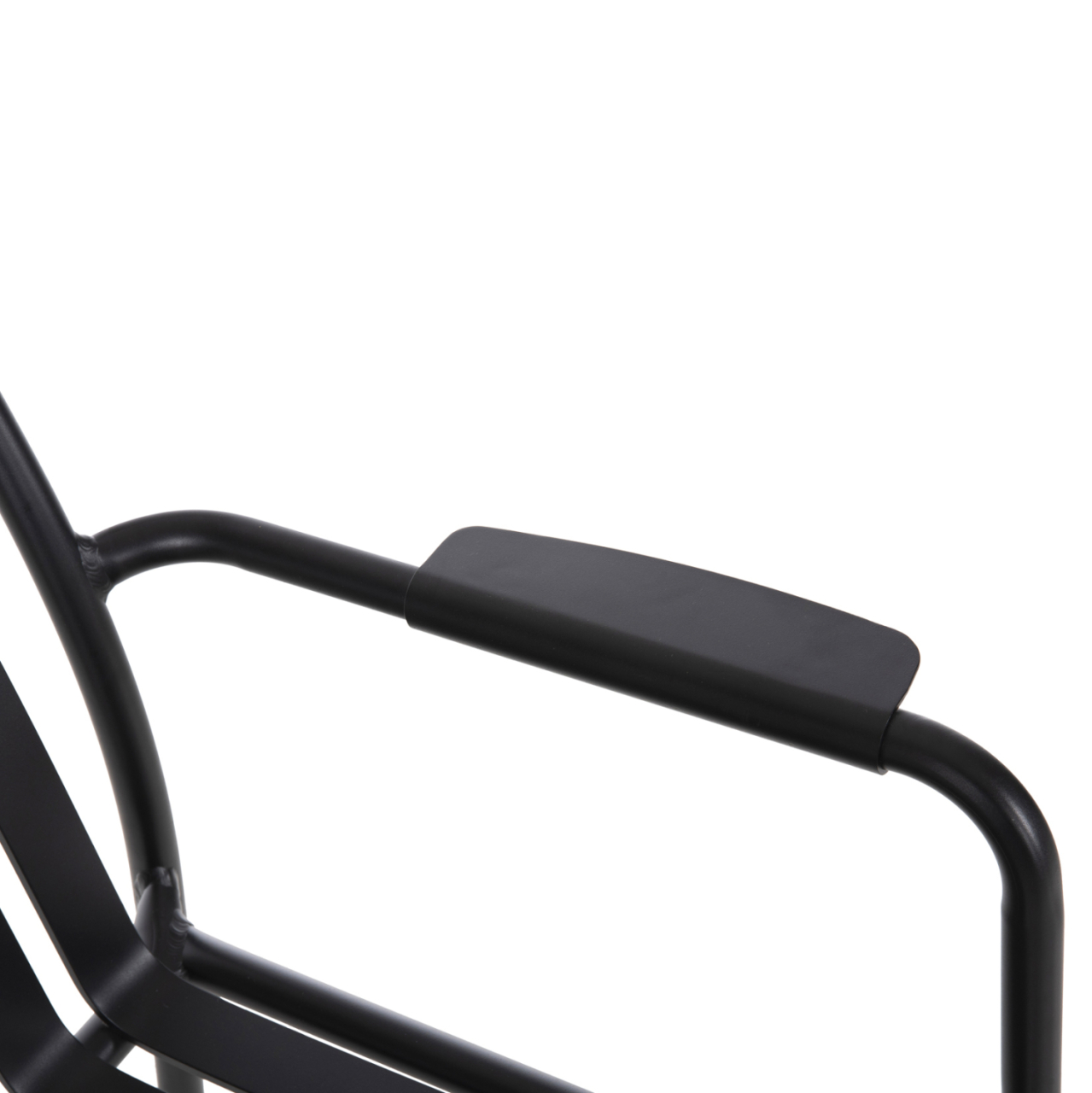 ALUMINUM ARMCHAIR RACHEL HM6088.01 BLACK 63x58x85Hcm. [8]