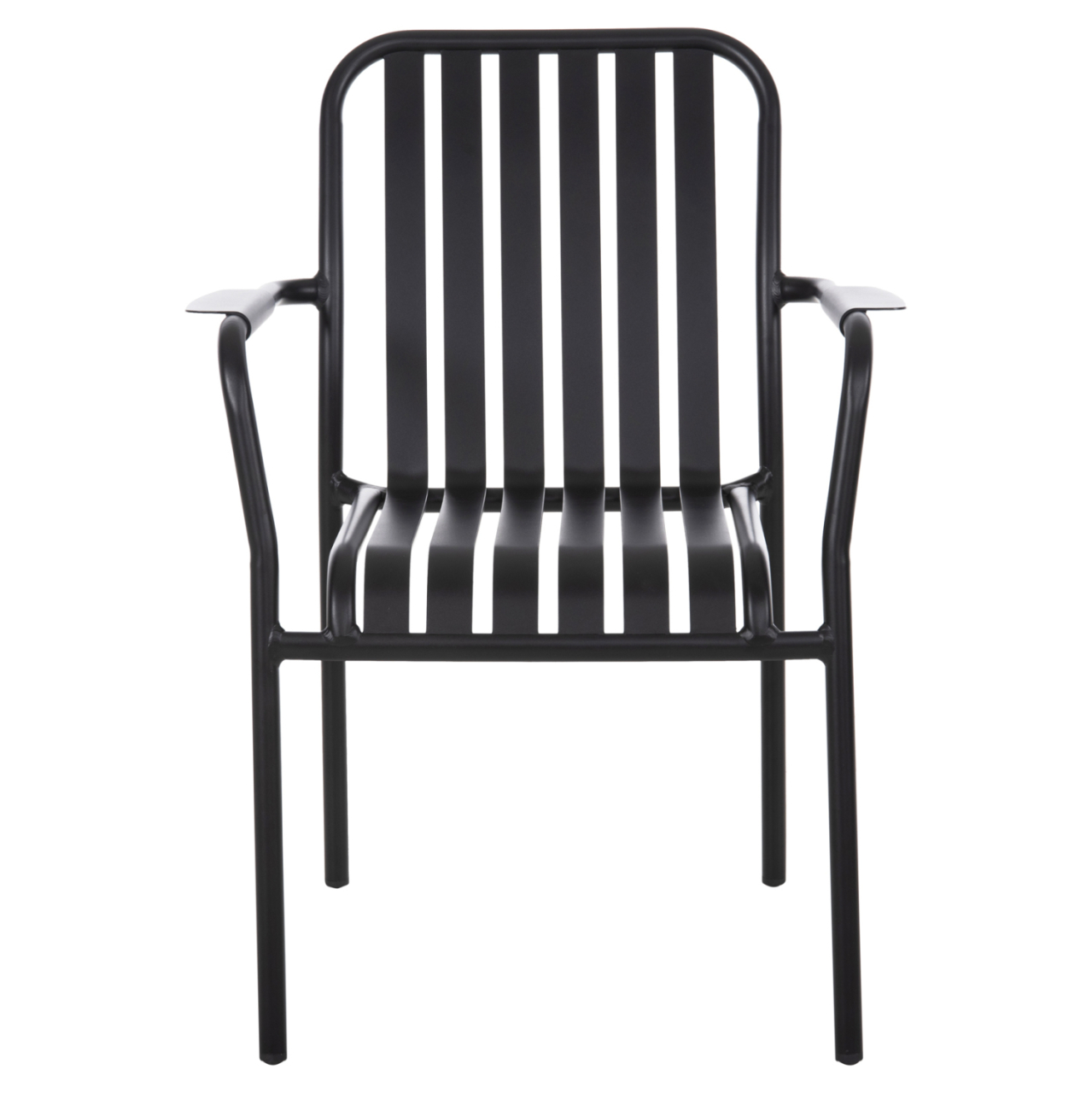 ALUMINUM ARMCHAIR RACHEL HM6088.01 BLACK 63x58x85Hcm. [3]