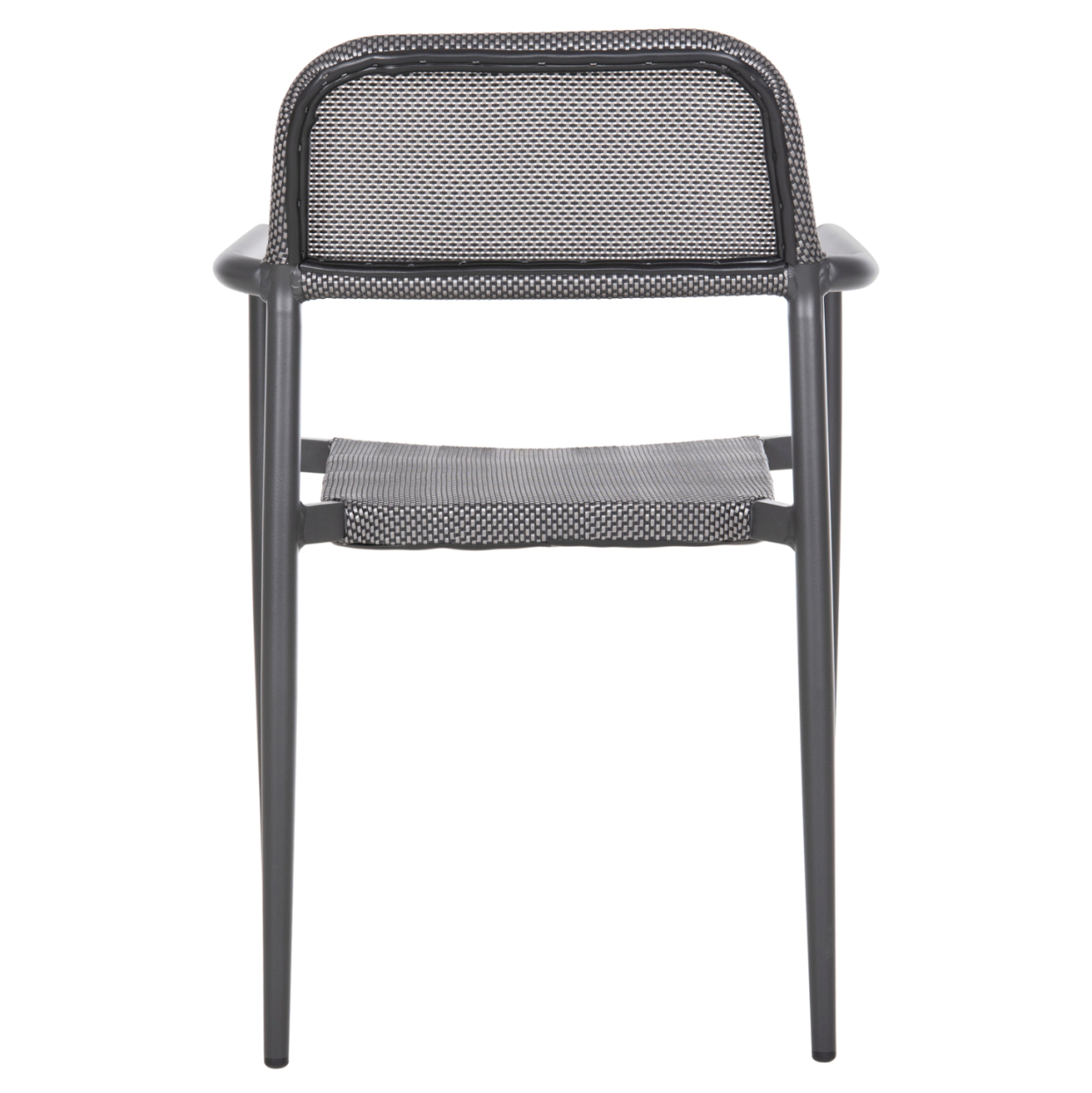 ALUMINUM ARMCHAIR RONNY HM5998.01 GREY FRAME and GREY TEXTILENE 53x51x80Hcm. [6]