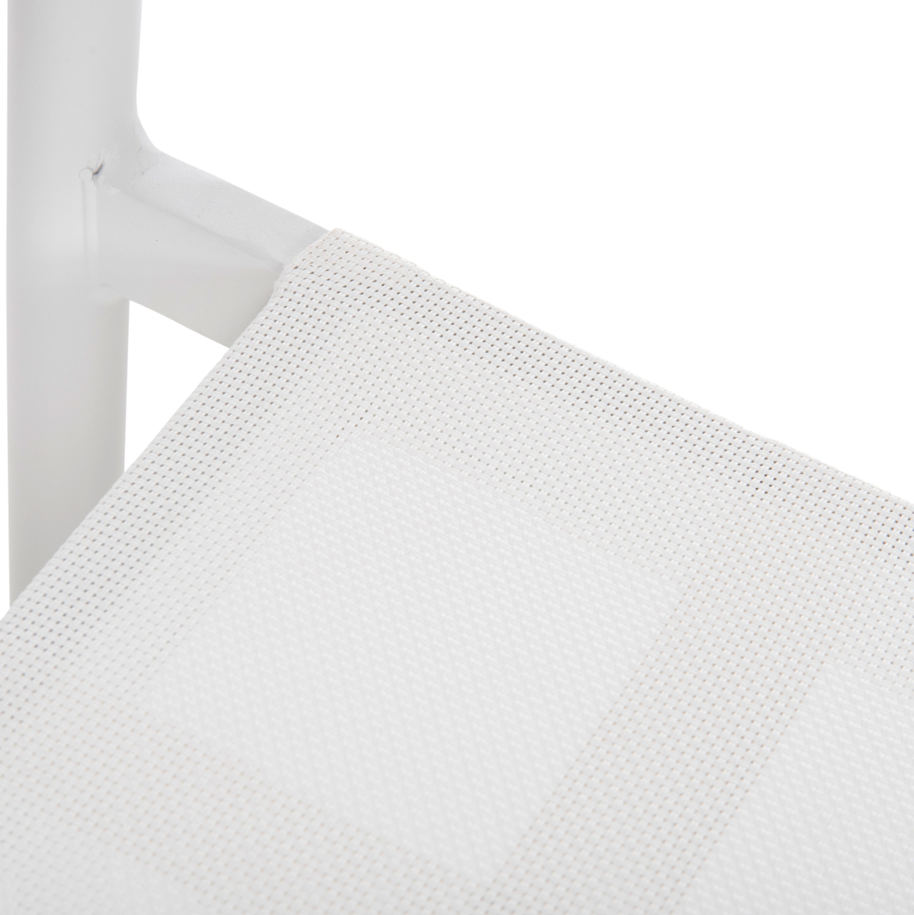 ALUMINUM ARMCHAIR RONNY HM5998.02 WHITE FRAME and WHITE TEXTILENE 53x51x80Hcm. [8]
