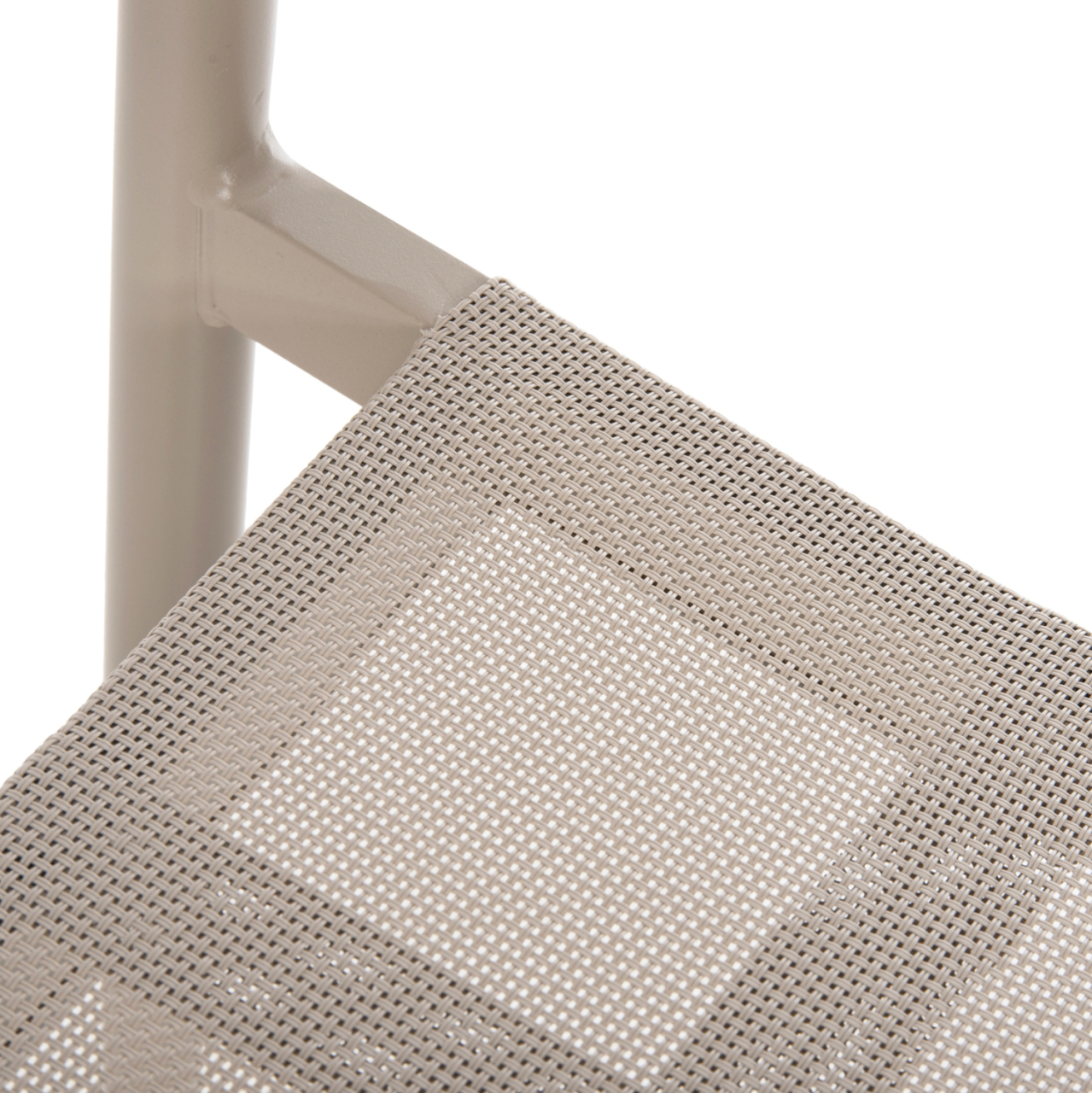ALUMINUM ARMCHAIR RONNY HM5998.03 CHAMPAGNE COLORED FRAME and TEXTILENE 53x51x80Hcm. [8]