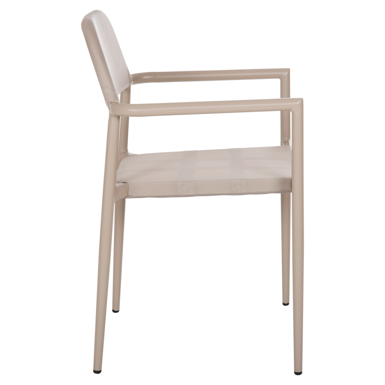 ALUMINUM ARMCHAIR RONNY HM5998.03 CHAMPAGNE COLORED FRAME and TEXTILENE 53x51x80Hcm. [4]