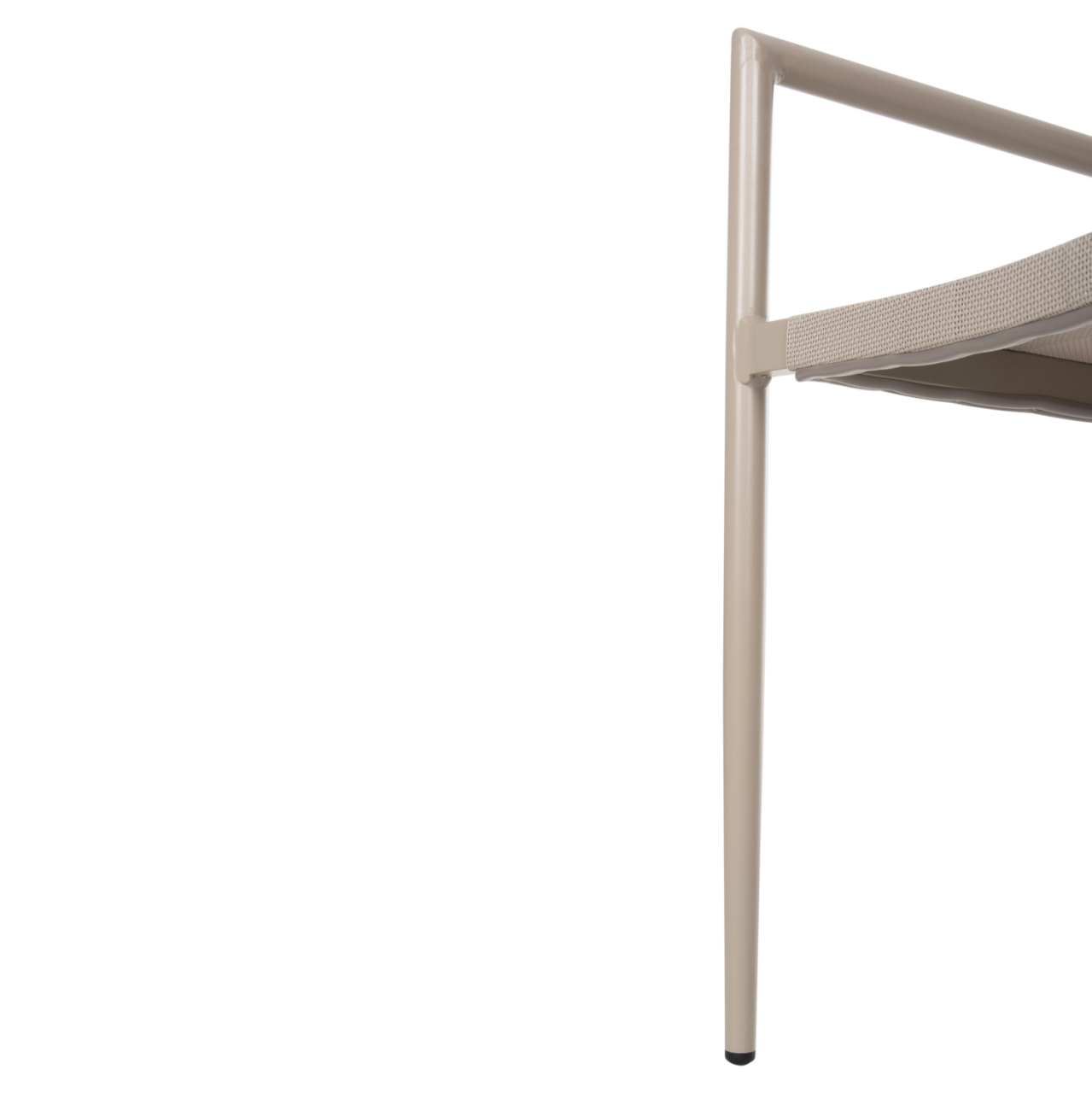 ALUMINUM ARMCHAIR RONNY HM5998.03 CHAMPAGNE COLORED FRAME and TEXTILENE 53x51x80Hcm. [9]