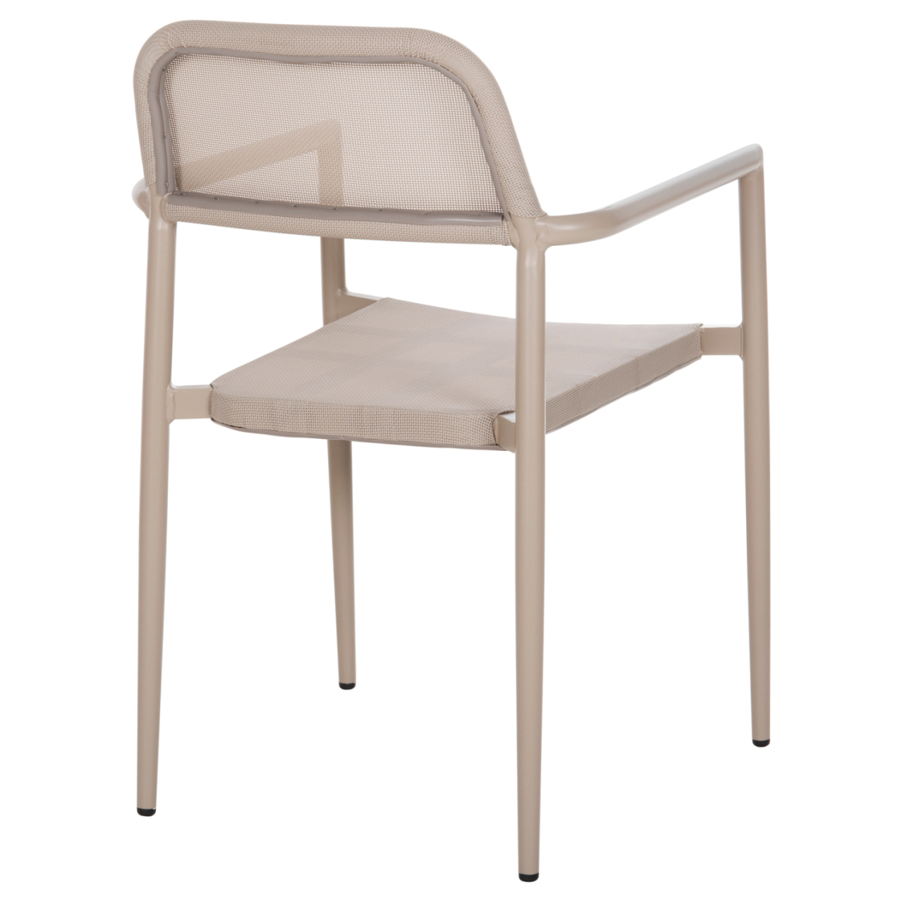 ALUMINUM ARMCHAIR RONNY HM5998.03 CHAMPAGNE COLORED FRAME and TEXTILENE 53x51x80Hcm. [5]