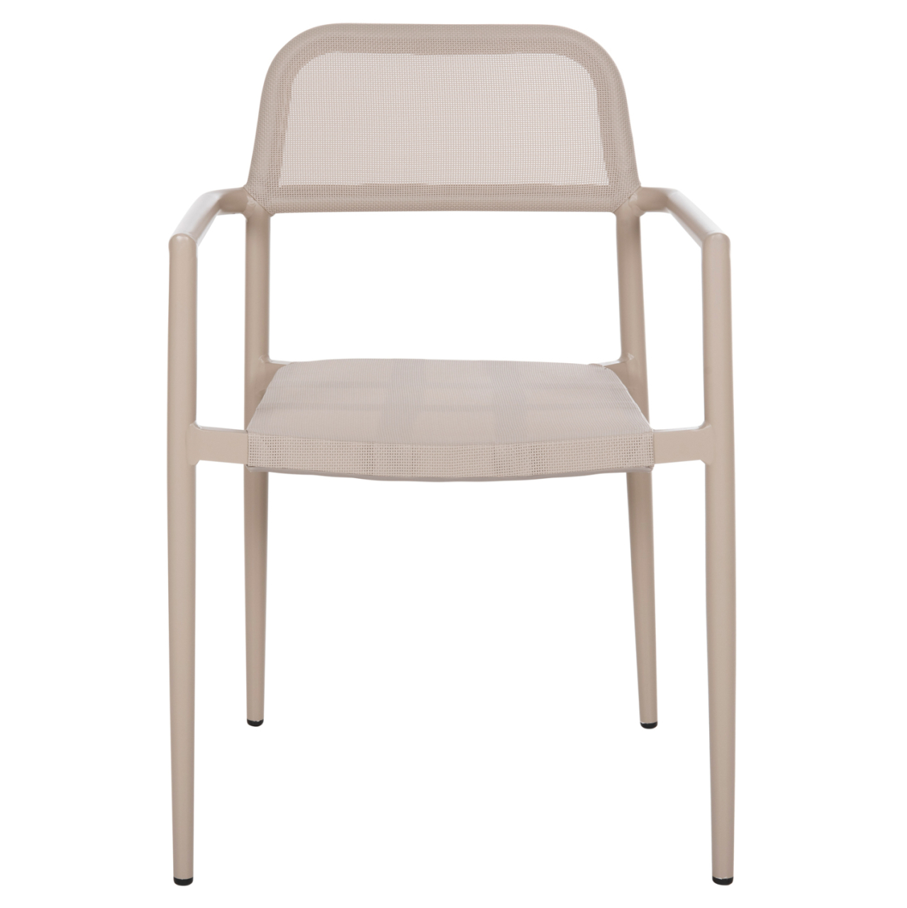 ALUMINUM ARMCHAIR RONNY HM5998.03 CHAMPAGNE COLORED FRAME and TEXTILENE 53x51x80Hcm. [3]