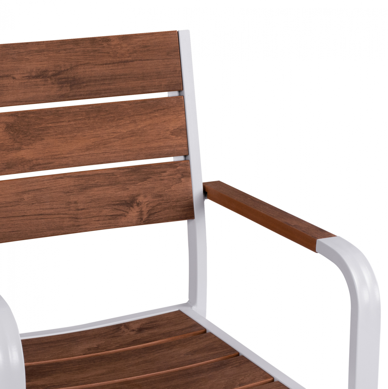Aluminum Armchair White and Polywood HM5127.01 55x56x85 cm [9]