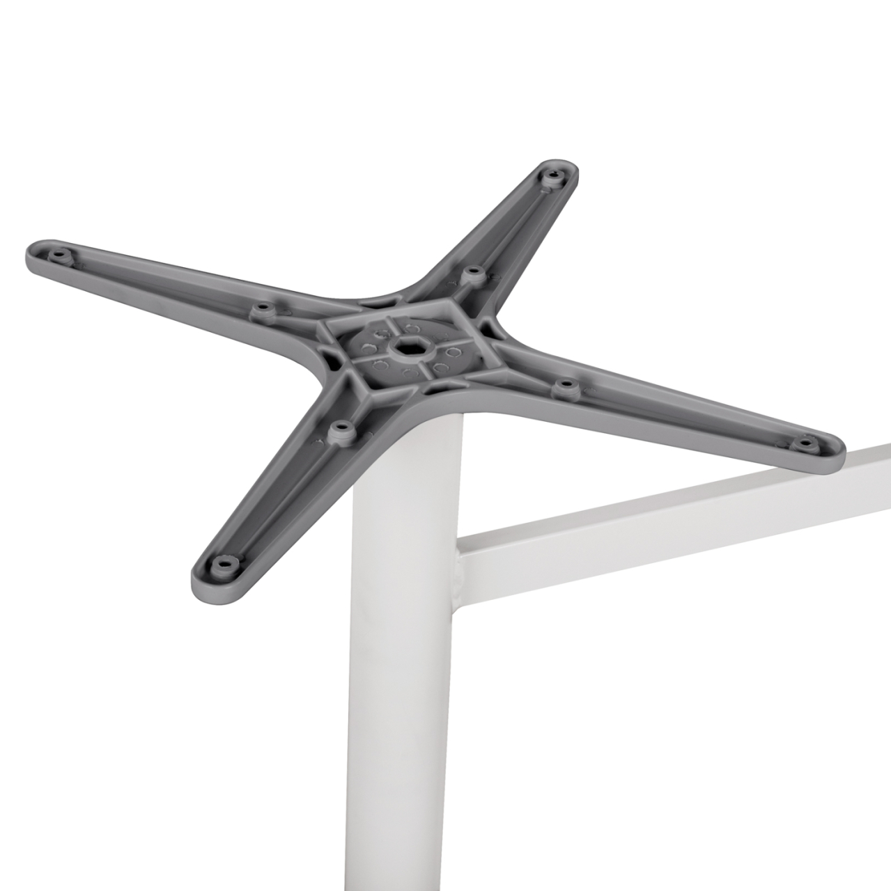 ALUMINUM base 2 legs HM461.02 White 78,5x60x73 [4]