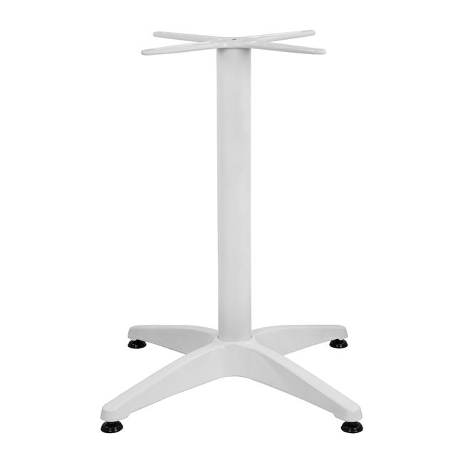 Aluminum Base 4legs 65x65x70cm with cross 48x48cm HM448.02 White [3]