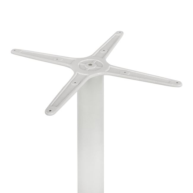 Aluminum Base 4legs 65x65x70cm with cross 48x48cm HM448.02 White [4]