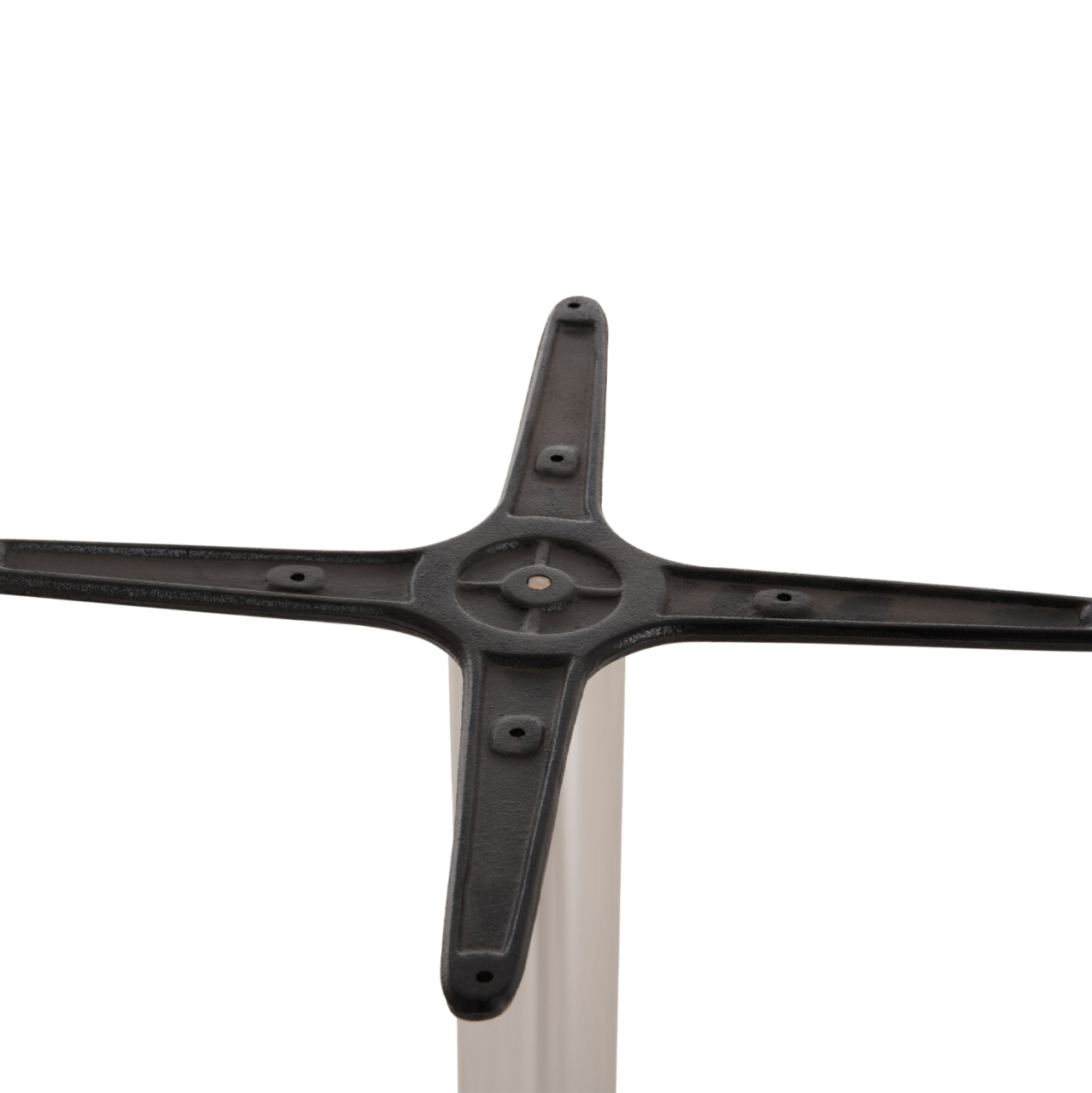 Aluminum Base 4legs 66x66x69cm with cross 45x45cm HM448.01 Chromed [6]
