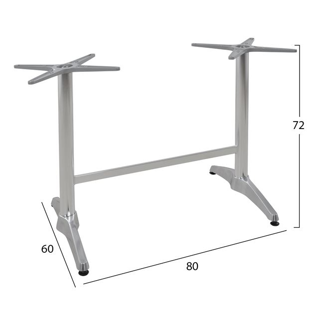 Aluminum base Double Crossed 48x48cm HM404 [2]