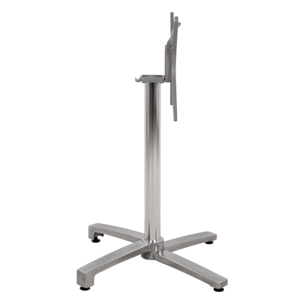 Aluminum base folding chromed 69x69x73cm with cross 48x48 HM459.03 [4]