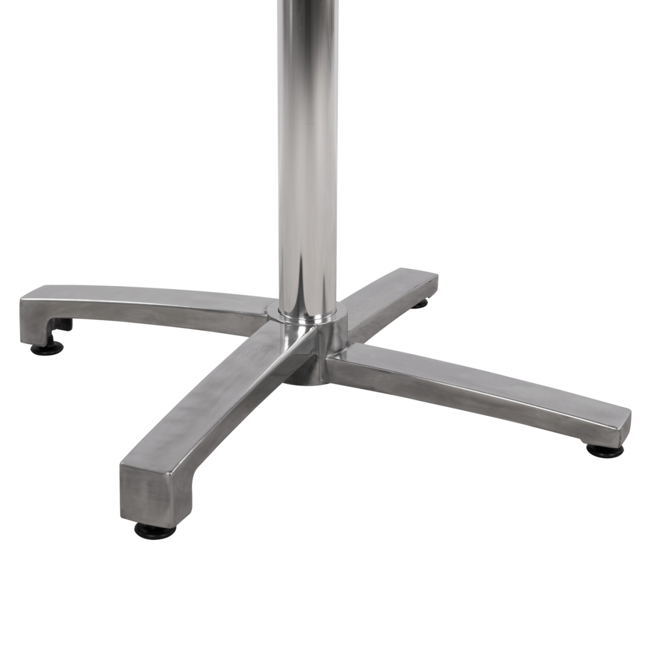 Aluminum base folding chromed 69x69x73cm with cross 48x48 HM459.03 [8]