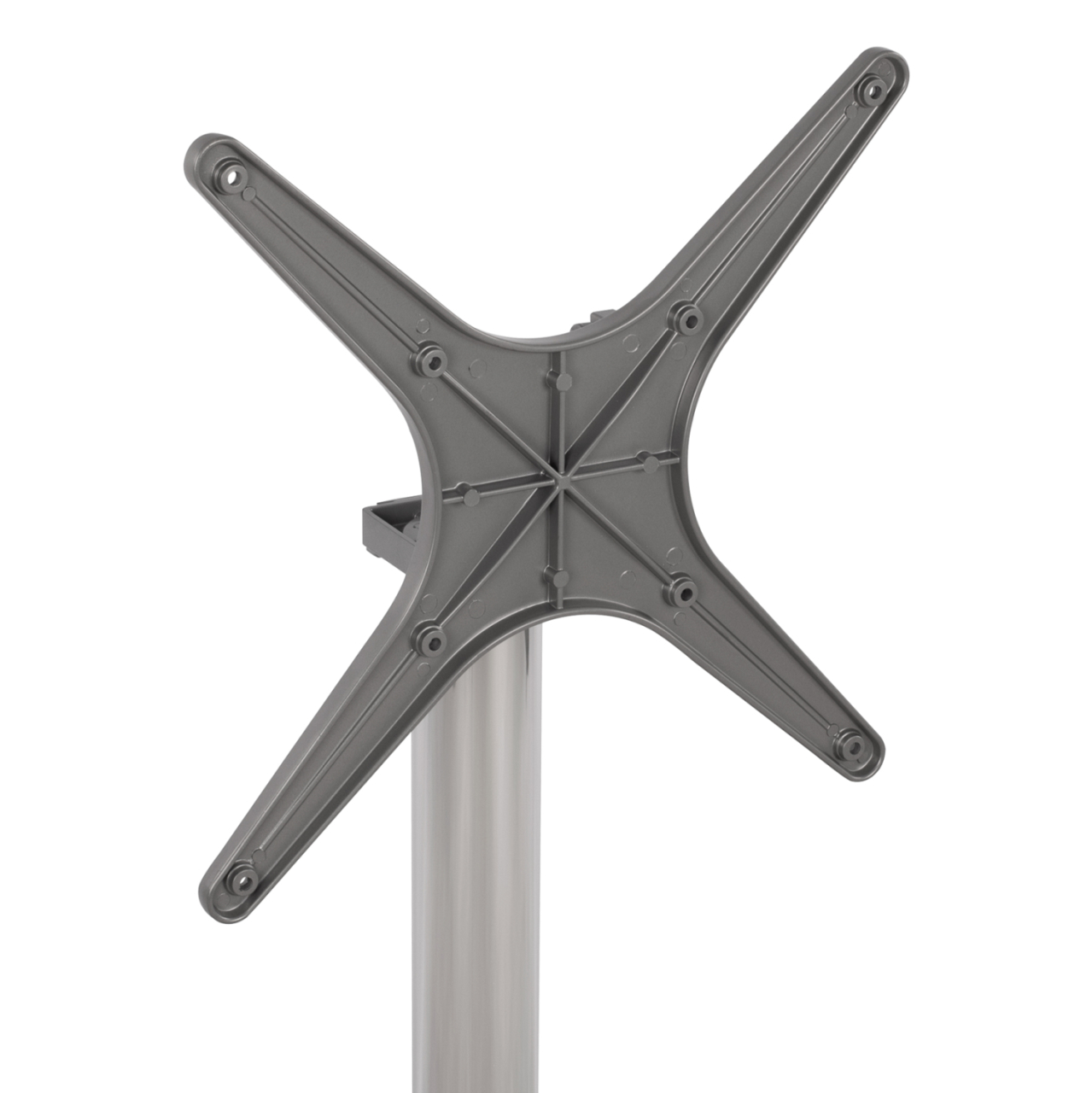 Aluminum base folding chromed 69x69x73cm with cross 48x48 HM459.03 [7]