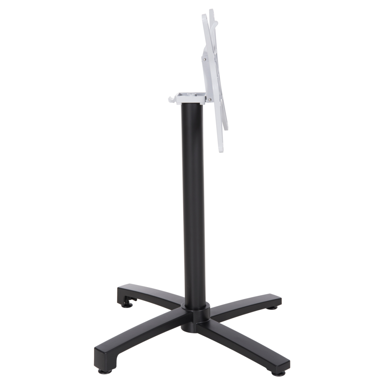 Aluminum base Folding HM459.01 black matte 69x69x73 with cross 48x48 [4]