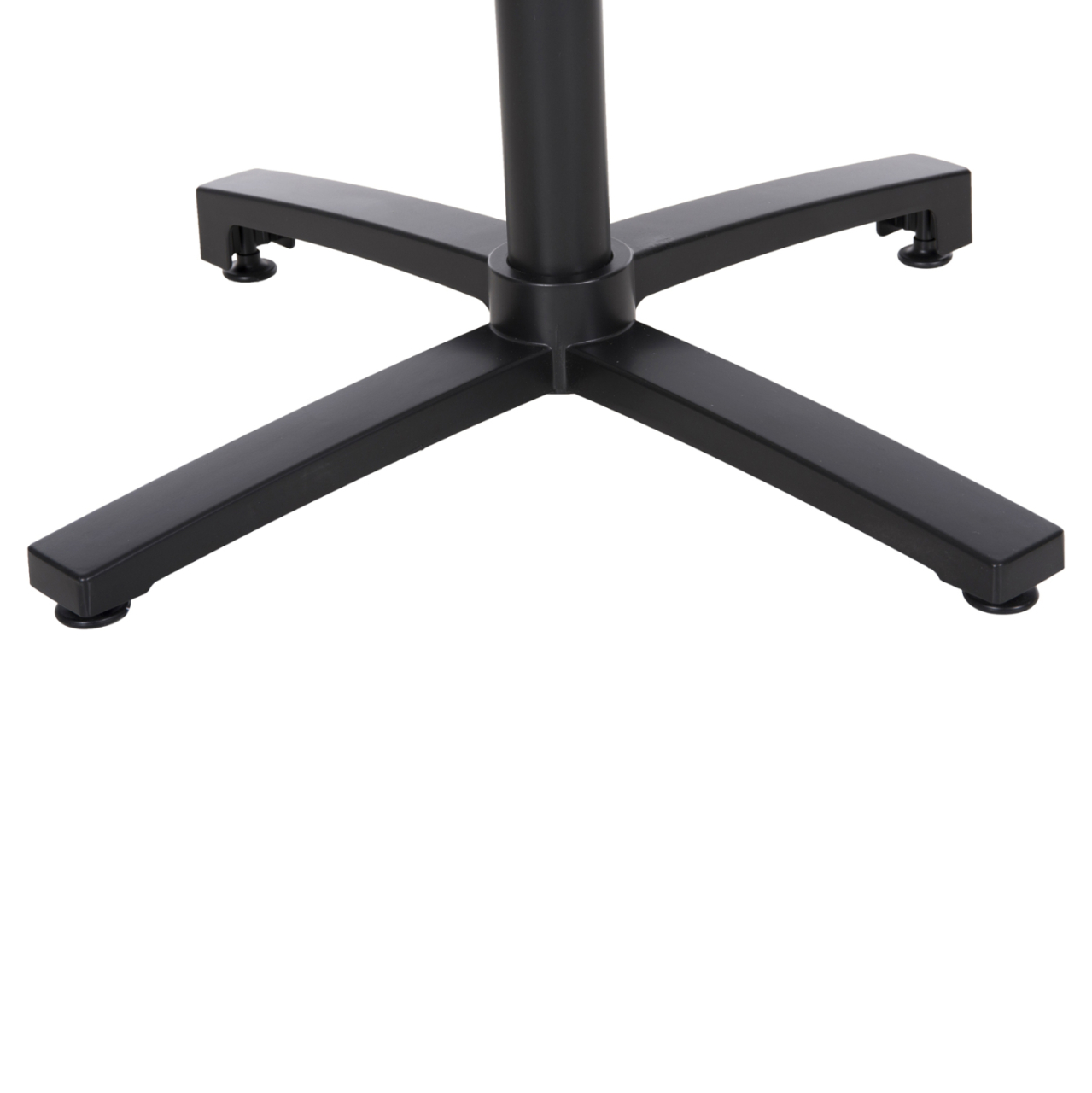 Aluminum base Folding HM459.01 black matte 69x69x73 with cross 48x48 [7]