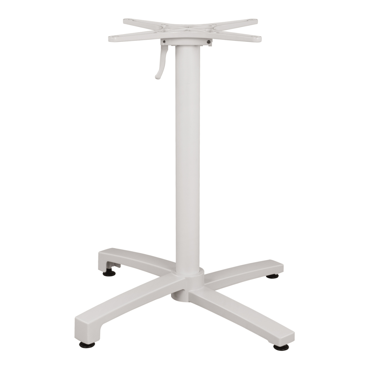 Aluminum Base Folding White matte 69x69x73cm with cross HM459.02 [5]