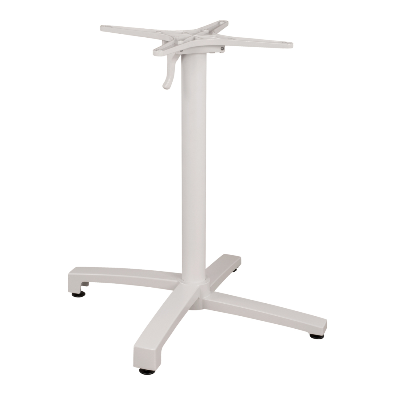Aluminum Base Folding White matte 69x69x73cm with cross HM459.02 [3]