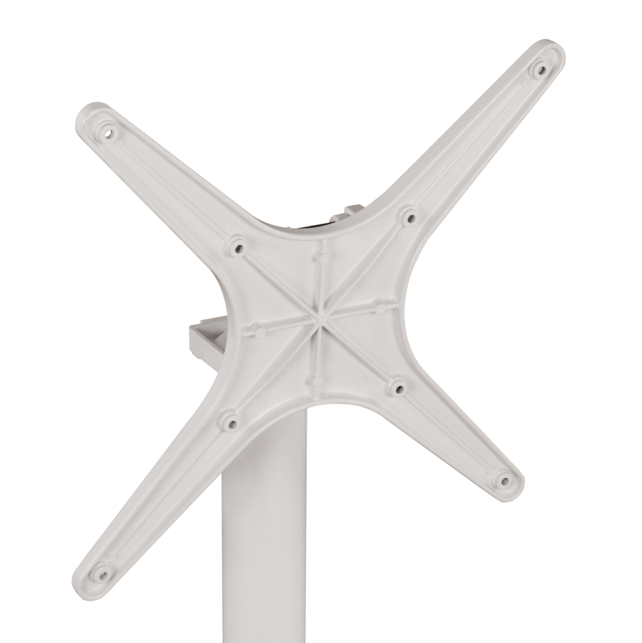 Aluminum Base Folding White matte 69x69x73cm with cross HM459.02 [7]